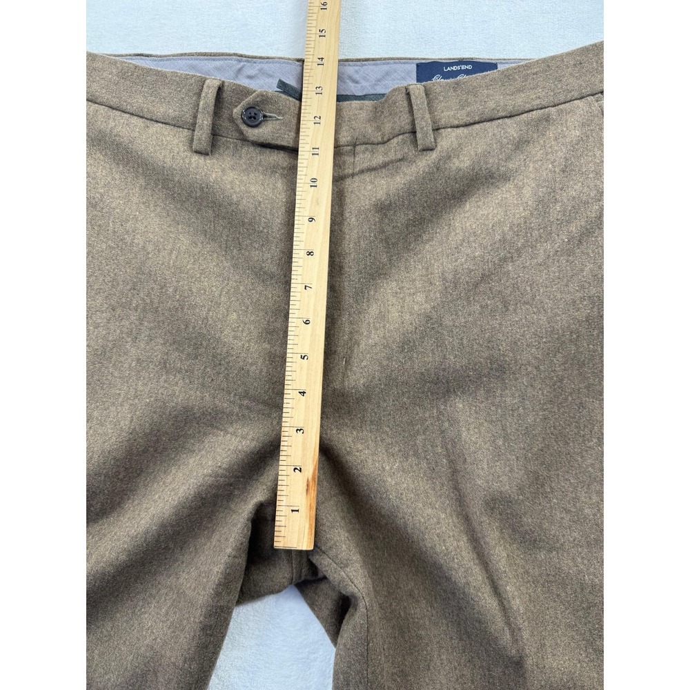Lands' End Classic Clothing Traditional Fit Chino Pants Men's 38 Khaki Casual - Picture 9 of 12